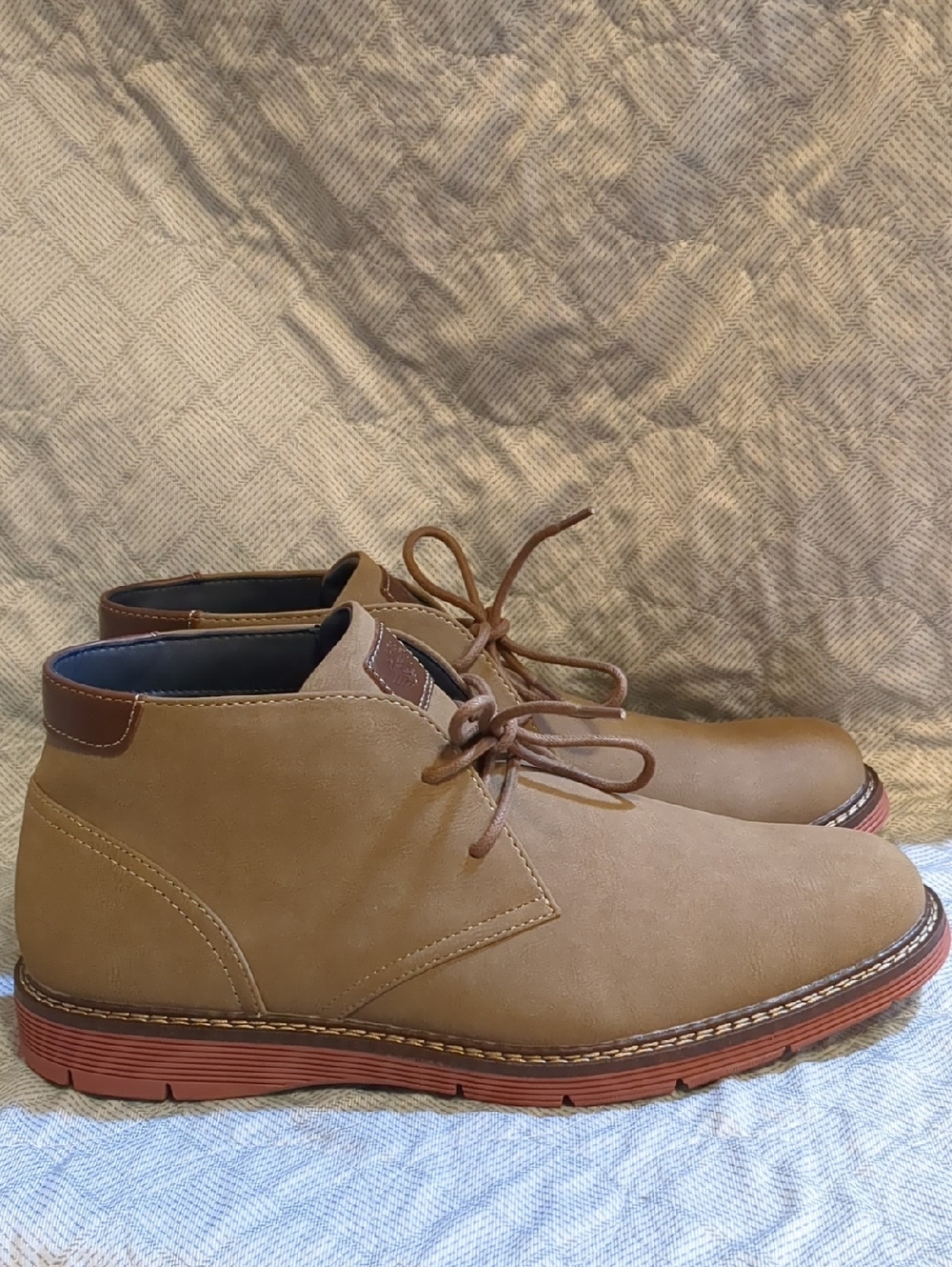 Dockers Tan Chukka Boots with Brown Accents - Picture 13 of 16
